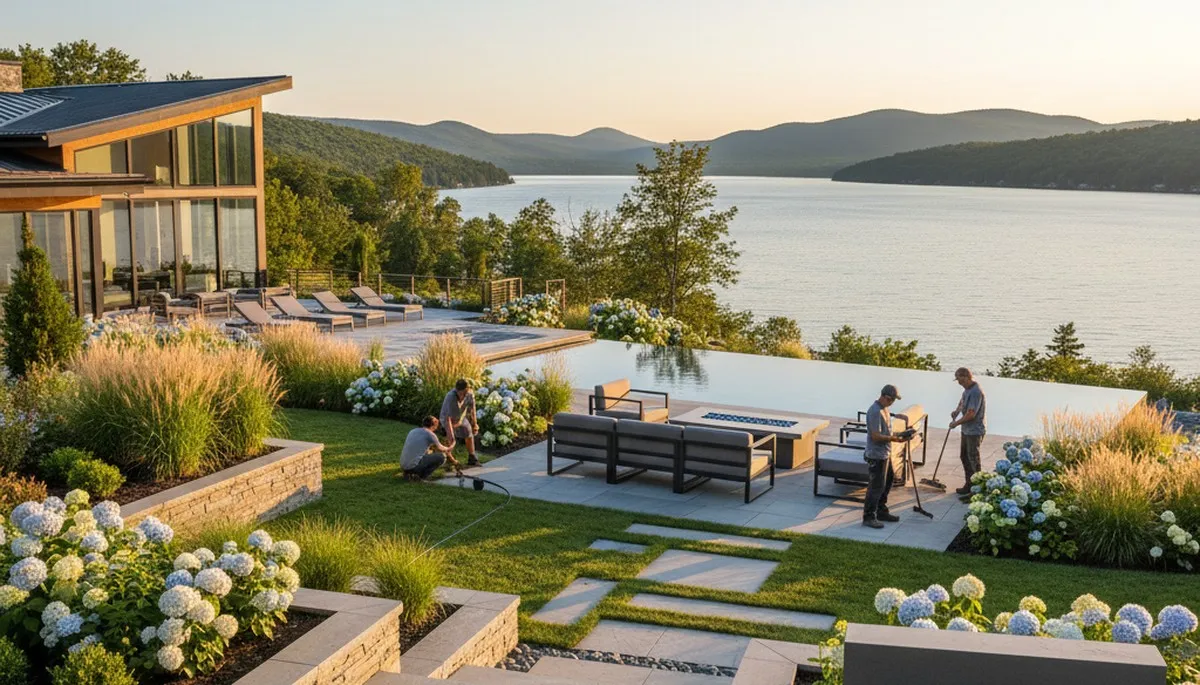 Landscaping services in Burlington, VT for residential and commercial properties