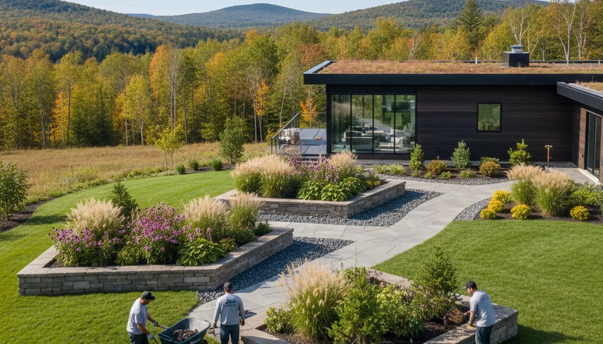 Landscaping services in Burlington, VT for residential and commercial properties