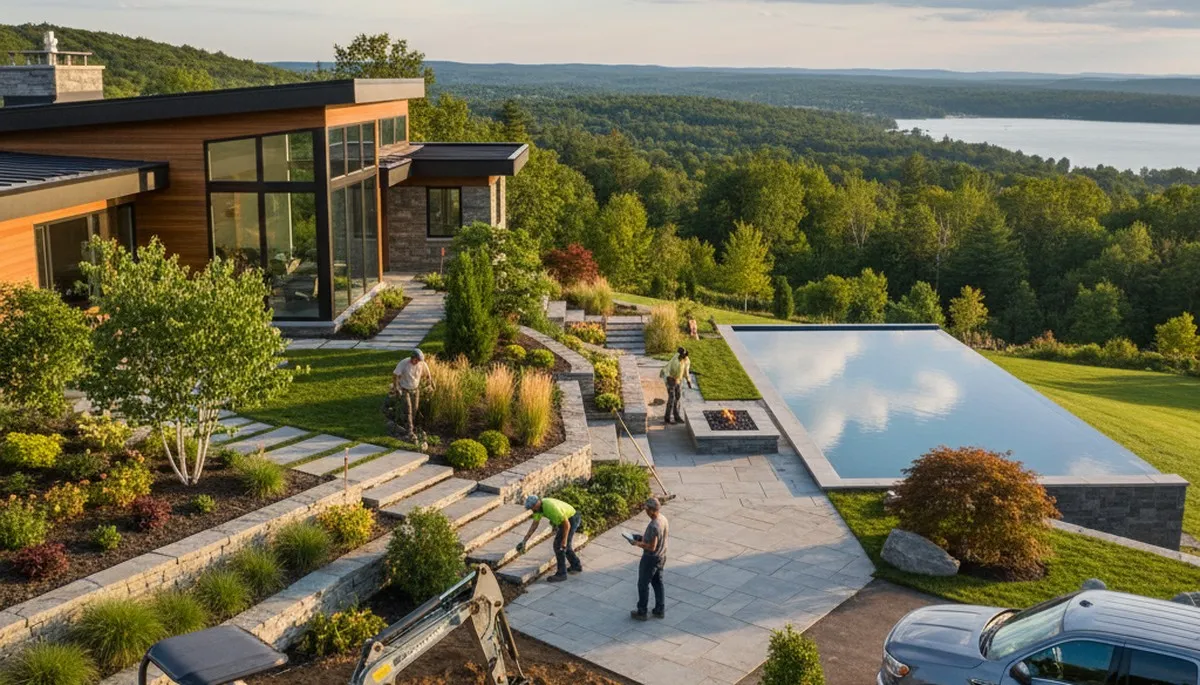 Landscaping services in Burlington, VT for residential and commercial properties
