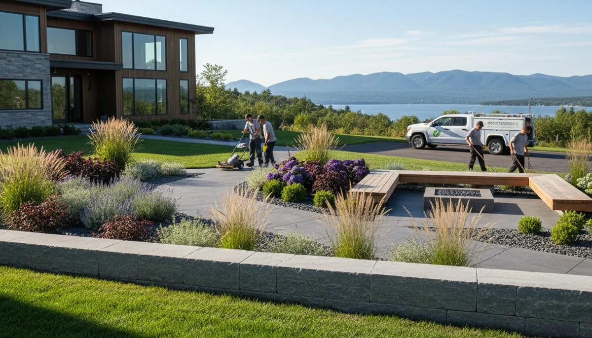 Landscaping services in Burlington, VT for residential and commercial property maintenance
