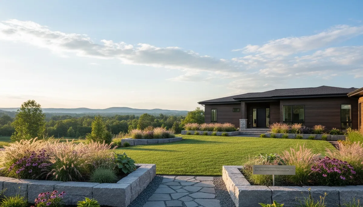 Burlington, VT landscaping crew providing professional yard maintenance and property care