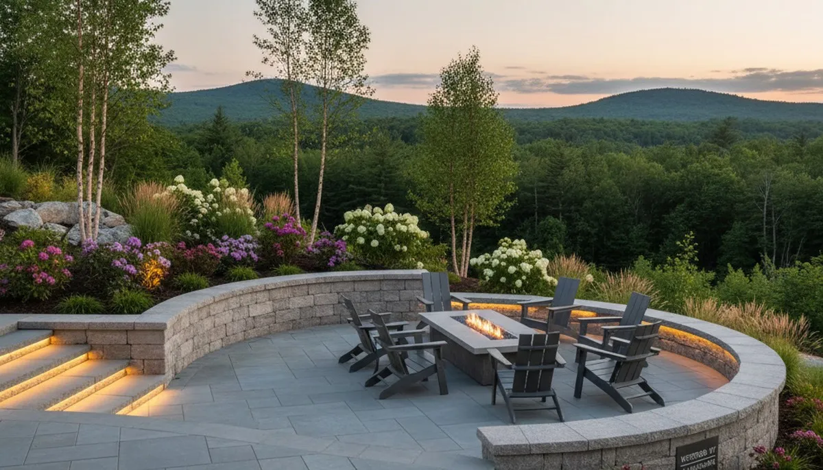 Landscaping crew serving Burlington, VT with professional lawn care and outdoor maintenance services
