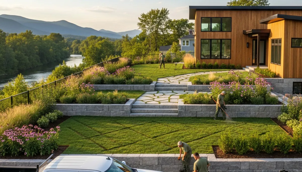Landscaping services in Burlington, VT for residential and commercial properties